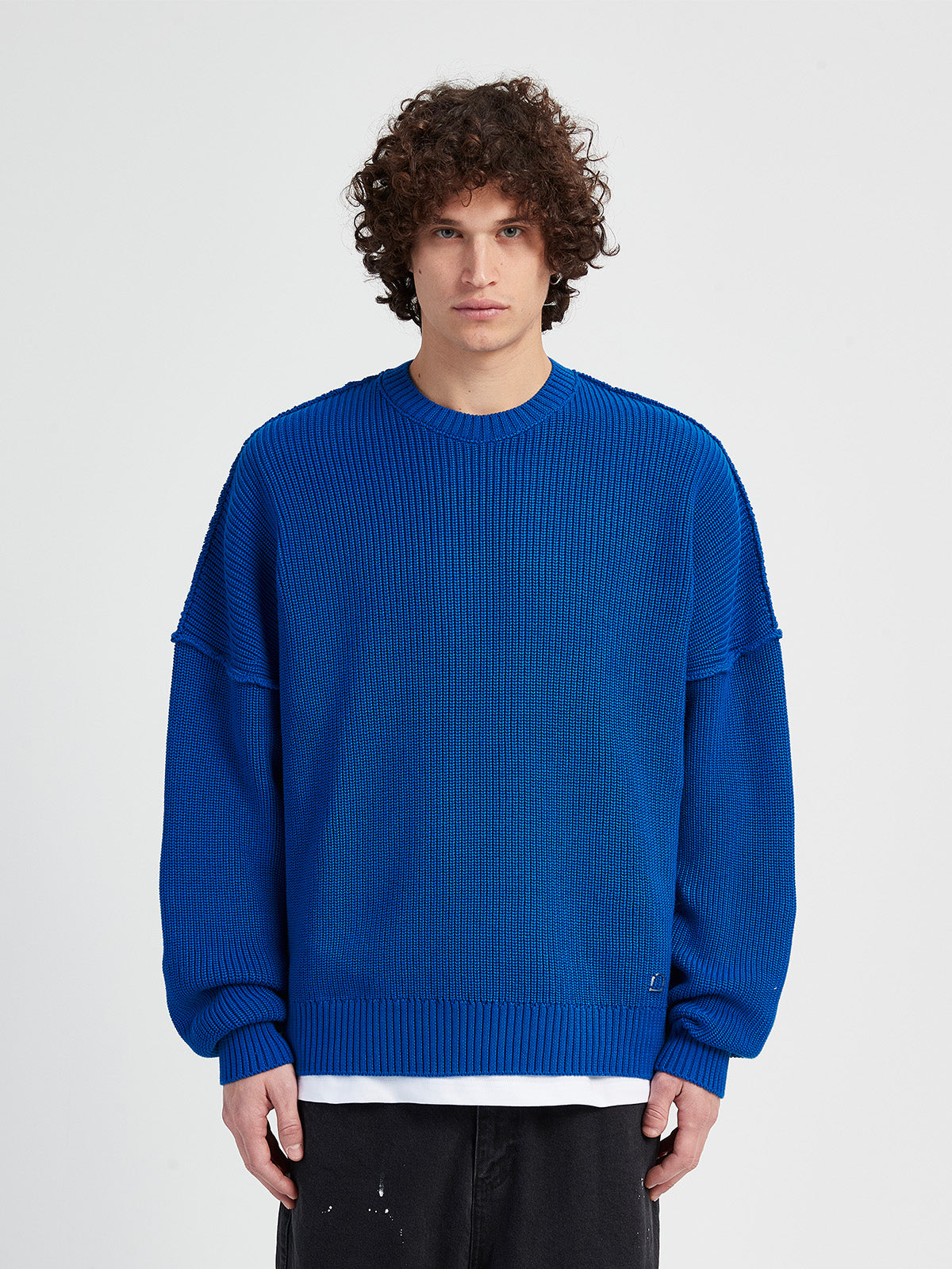 CREATIVE DEPT KNIT SWEATER - BLUE