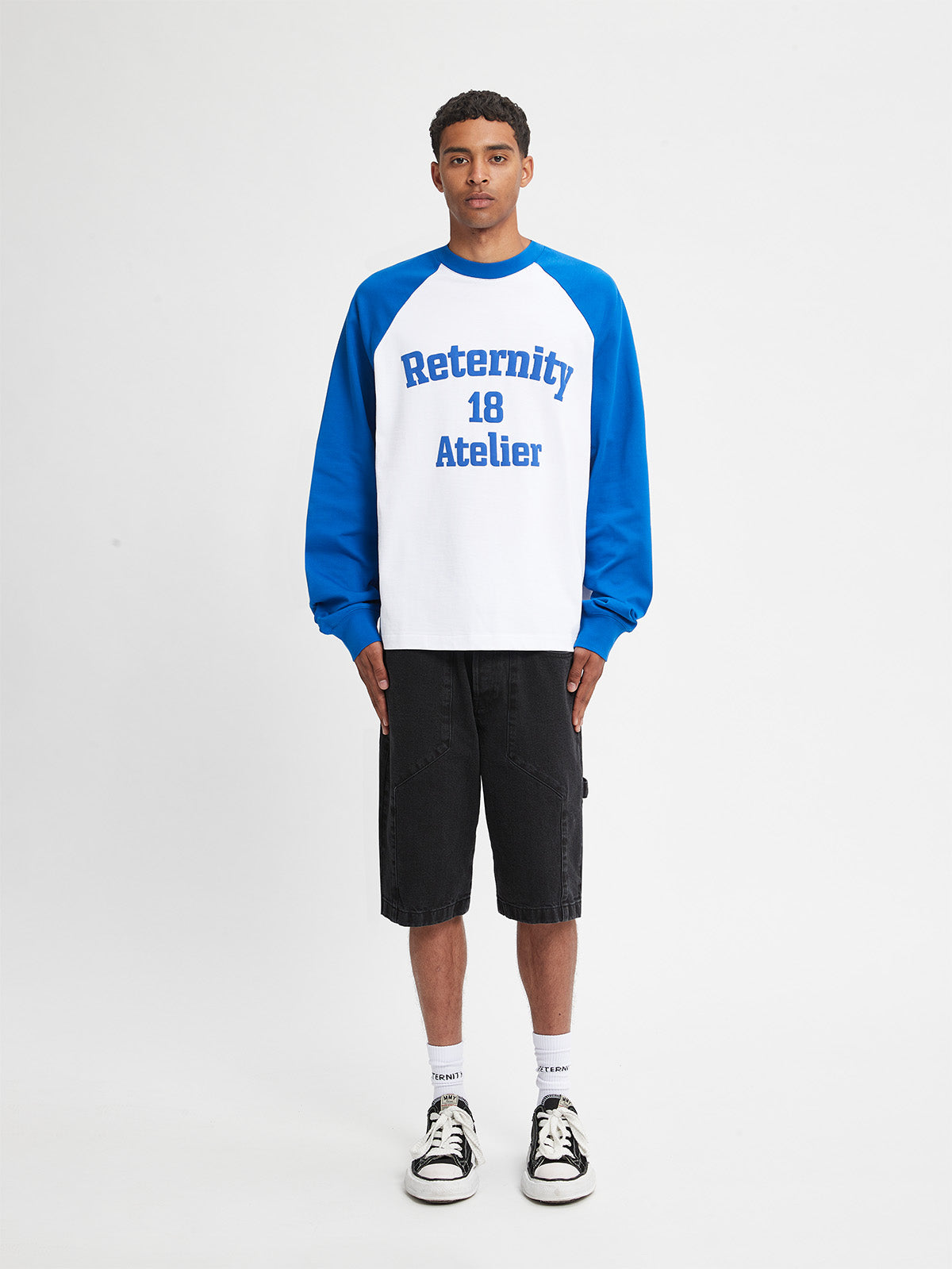 LONGSLEEVE ATELIER 18 - WHITE/BLUE