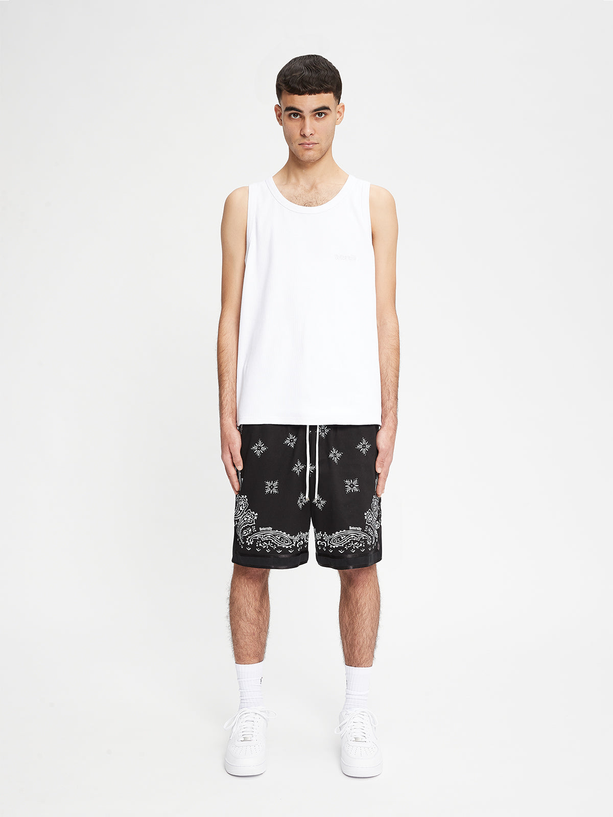 BANDANA SHORTS - BLACK