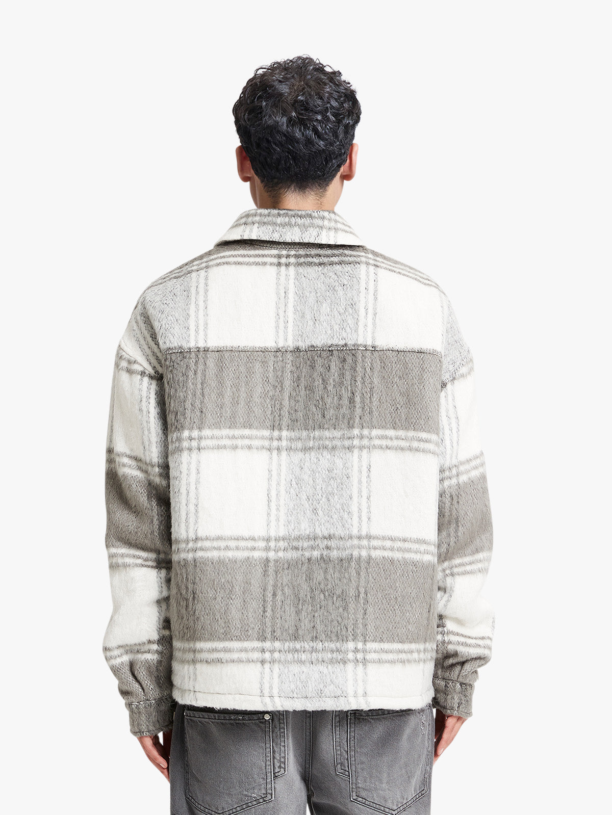 FLANNEL - GREY/WHITE