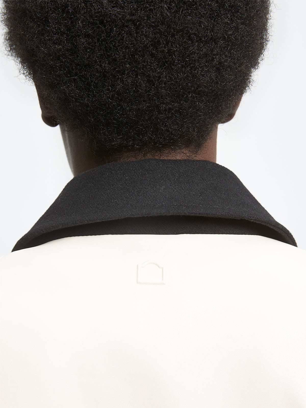 SIGNE VARSITY JACKET - CREAM/BLACK