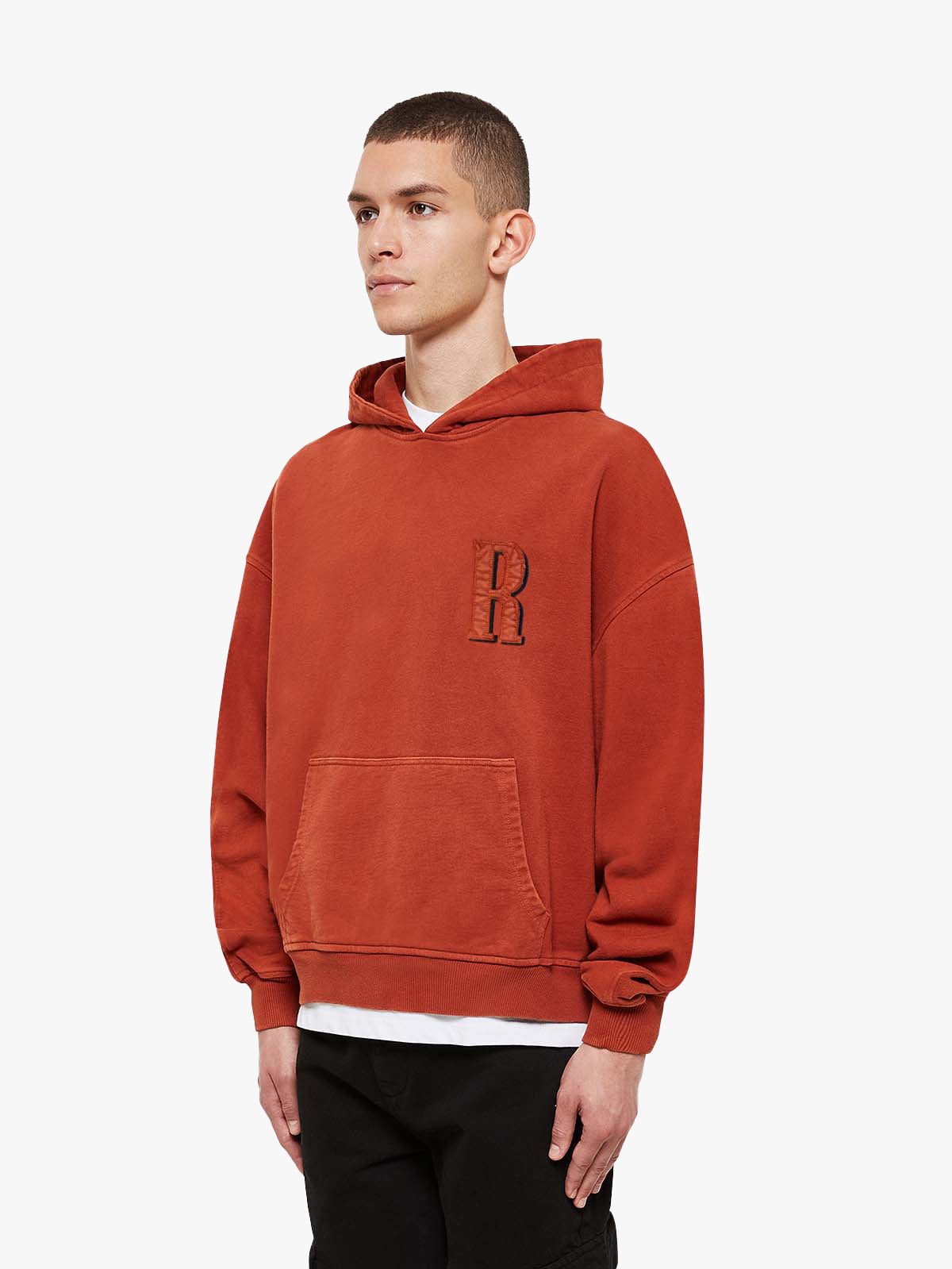 HOODIE 'R' - WASHED RED