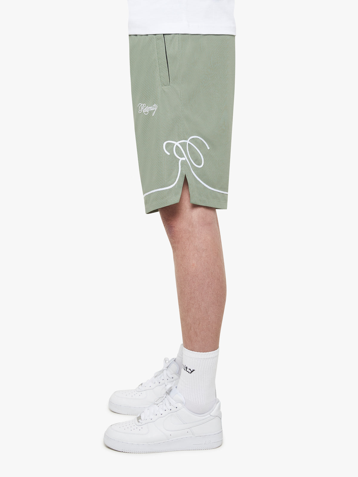 MESH SHORTS 'RETERNITY' - GREEN