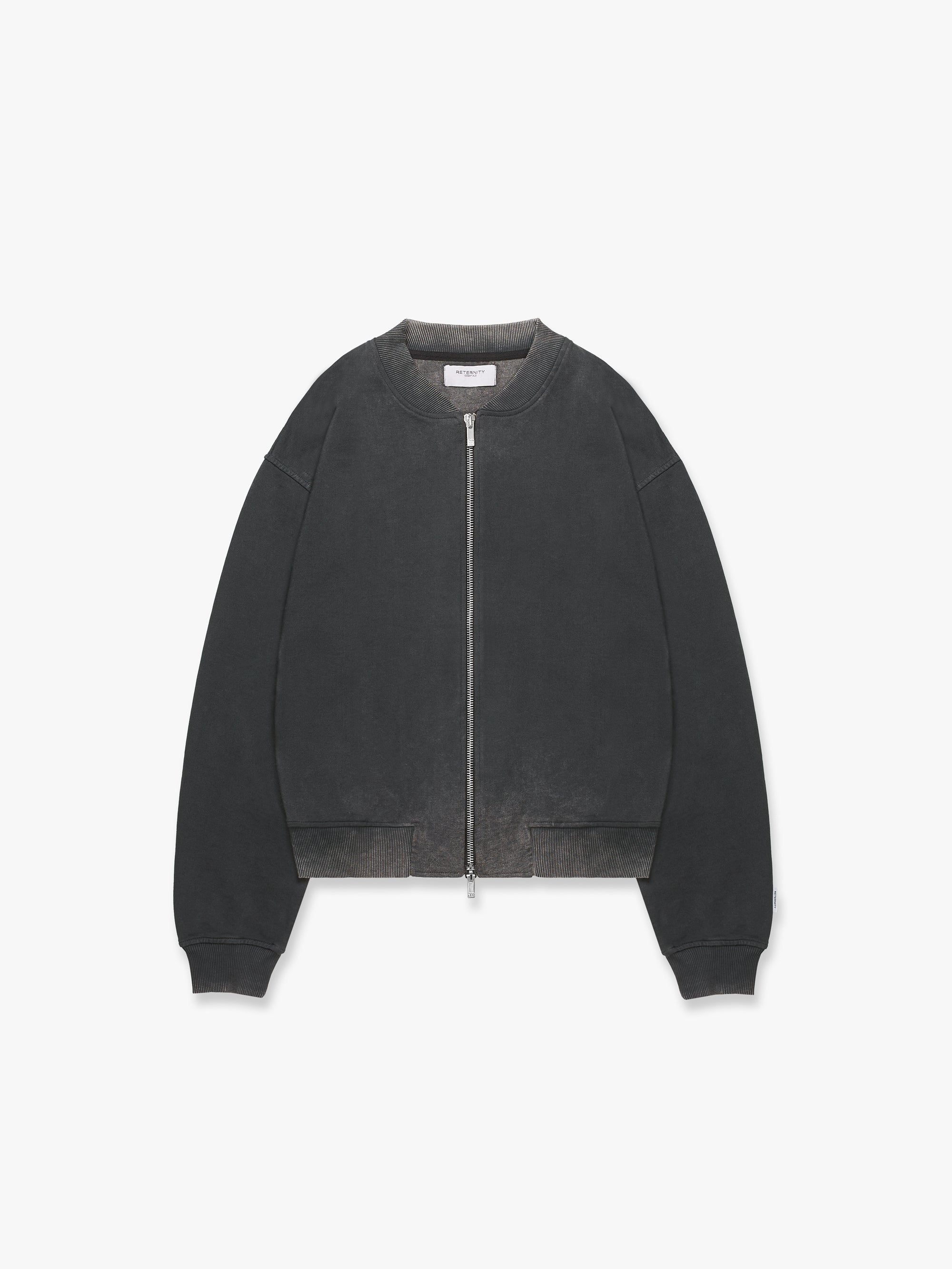 ESSENTIAL BOMBER JACKET - WASHED GREY