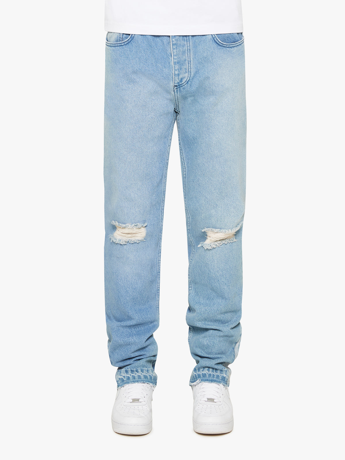 FLARED DENIM - BLUE