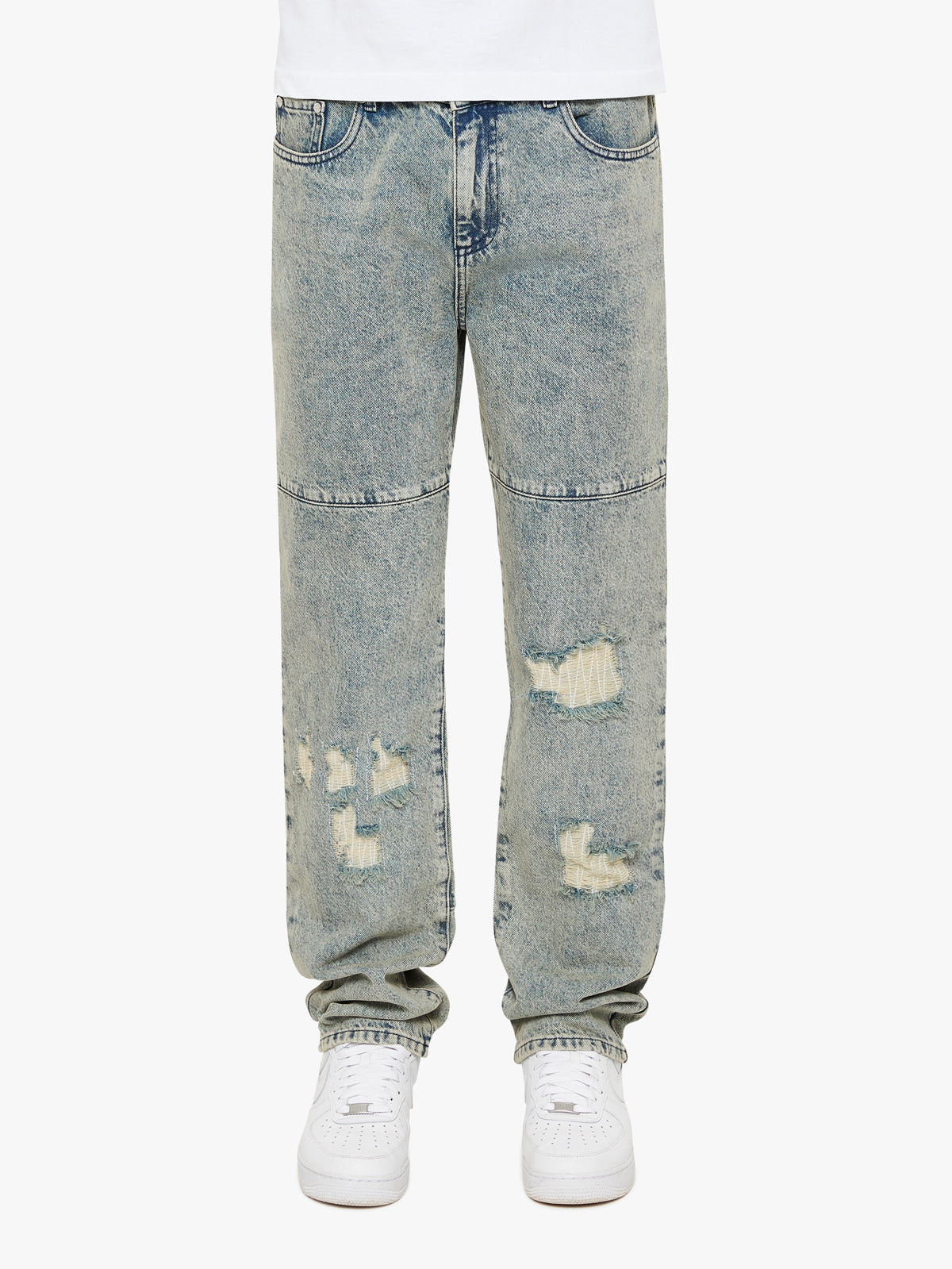 DESTROYED DENIM - LIGHT INDIGO