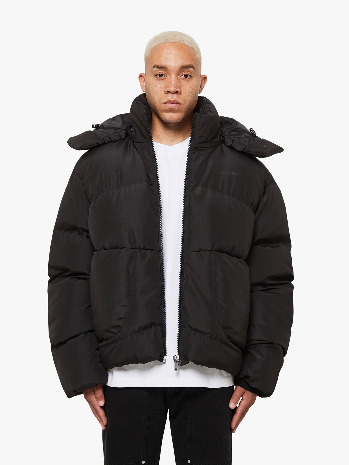 Black puffer jacket sale online